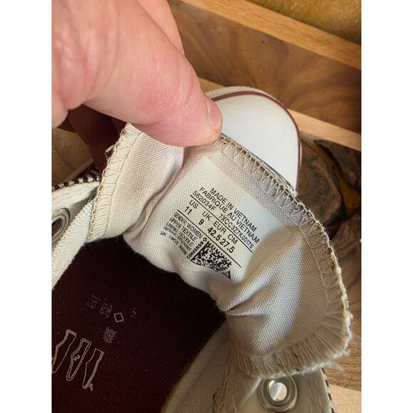 Converse All Star Womens Striped Slip-On Sneakers Size 7.5 Canvas White & Black - Picture 3 of 6